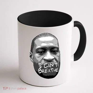 I Can't Breathe George Floyd BLM Coffee Mug back