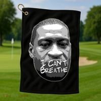 I Can't Breathe George Floyd BLM Golf Towel thumb 1