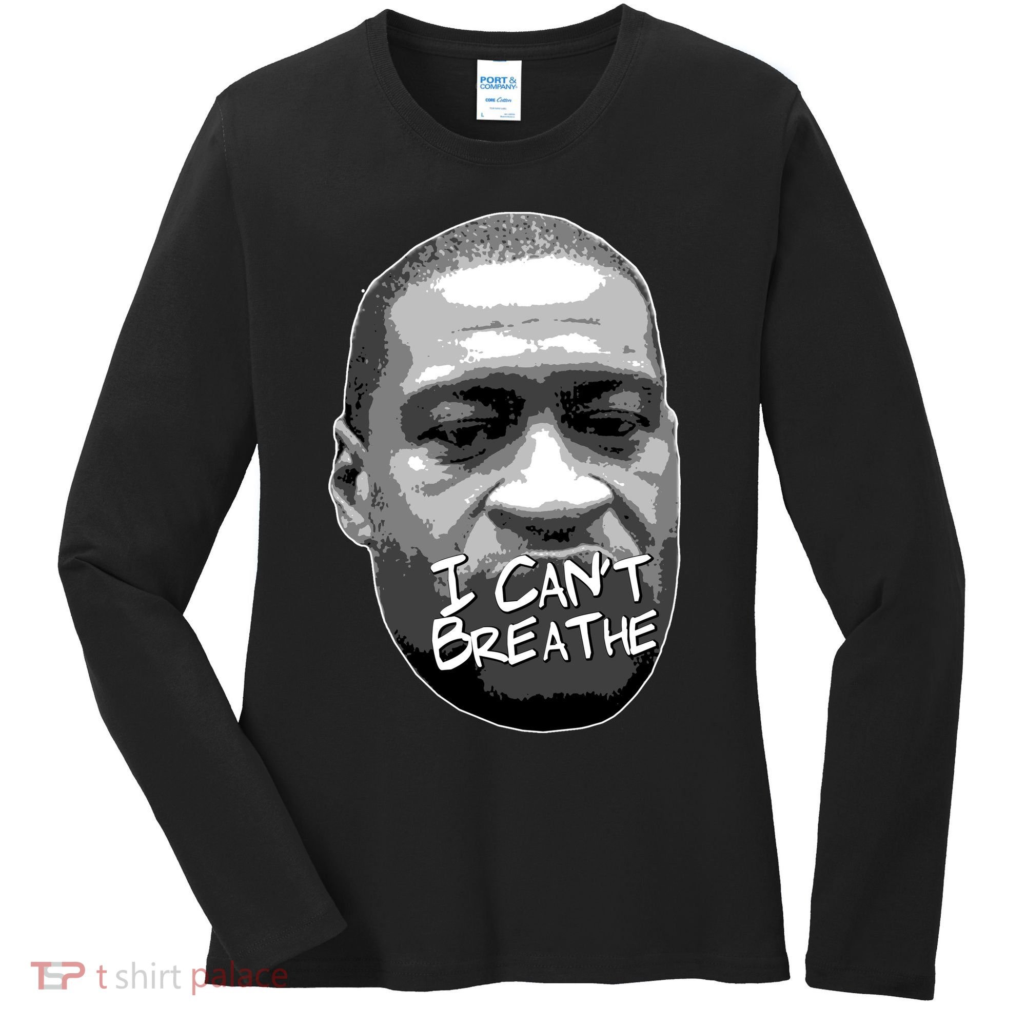 I Can't Breathe George Floyd BLM Women's Long Sleeve Shirt