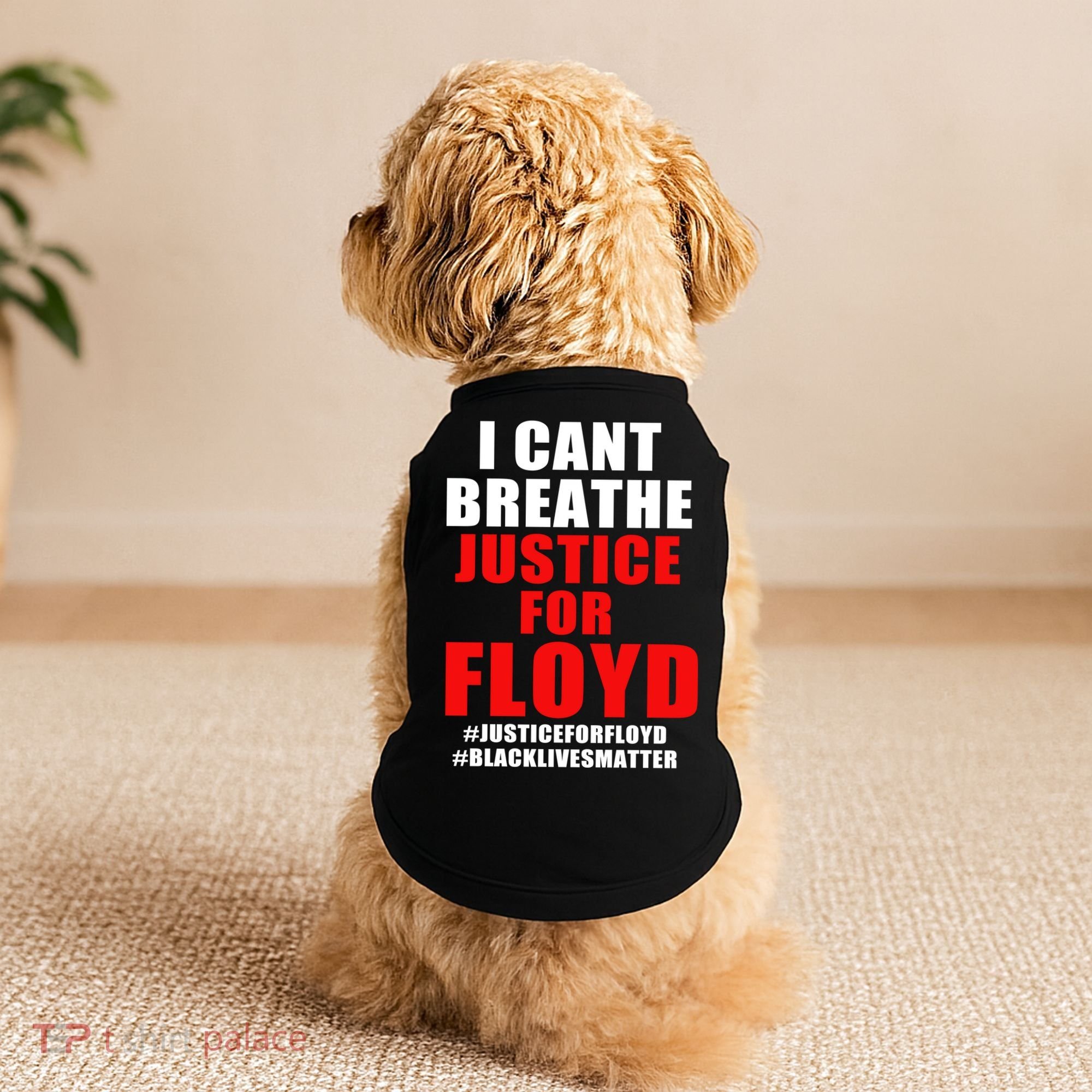 I Can't Breathe Justice For Floyd Doggie Tank