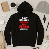 I Can't Breathe Justice For Floyd Hoodie thumb 3