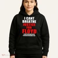 I Can't Breathe Justice For Floyd Hoodie thumb 5
