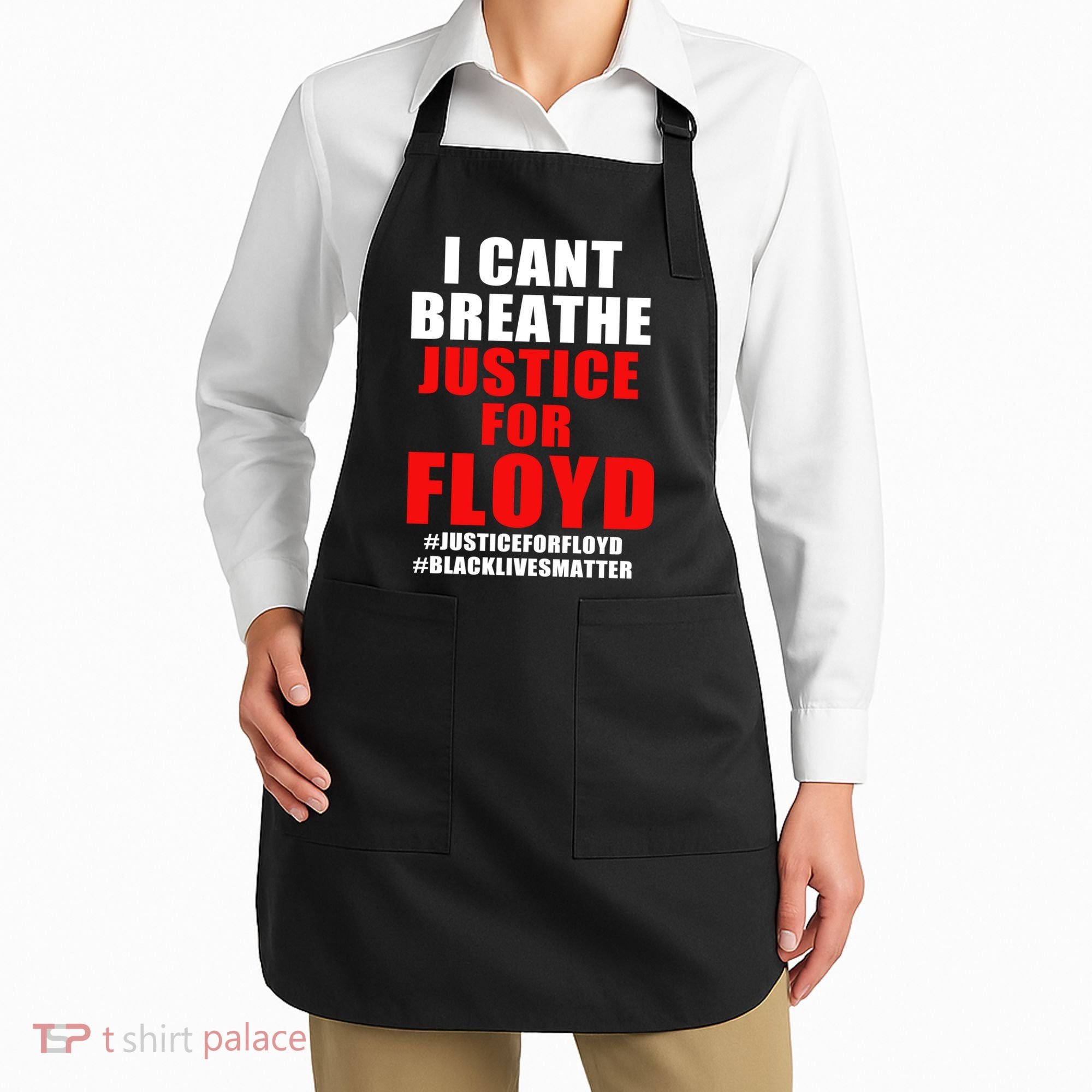 I Can't Breathe Justice For Floyd Apron