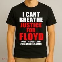 I Can't Breathe Justice For Floyd T-Shirt thumb 3