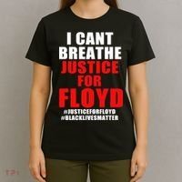 I Can't Breathe Justice For Floyd T-Shirt thumb 4