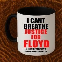 I Can't Breathe Justice For Floyd Coffee Mug thumb 2