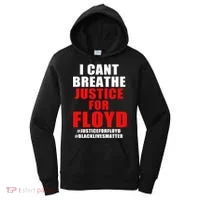 I Can't Breathe Justice For Floyd Women's Hoodie thumb 0