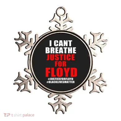 I Can't Breathe Justice For Floyd Ornament