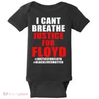 I Can't Breathe Justice For Floyd Baby Bodysuit thumb 0