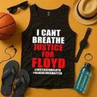 I Can't Breathe Justice For Floyd Tank Top thumb 4