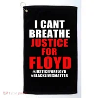 I Can't Breathe Justice For Floyd Golf Towel thumb 0