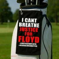 I Can't Breathe Justice For Floyd Golf Towel thumb 2