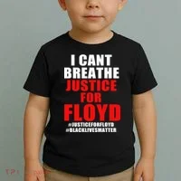 I Can't Breathe Justice For Floyd Toddler T-Shirt thumb 2