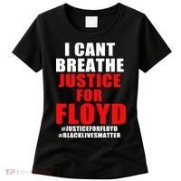 I Can't Breathe Justice For Floyd Women's T-Shirt thumb 0