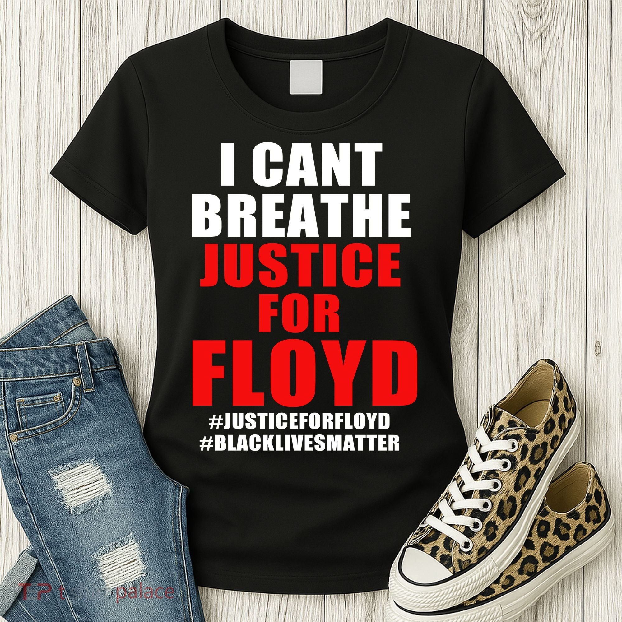 I Can't Breathe Justice For Floyd Women's T-Shirt