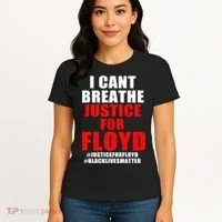 I Can't Breathe Justice For Floyd Women's T-Shirt thumb 4