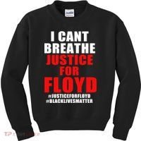 I Can't Breathe Justice For Floyd Kids Sweatshirt thumb 0