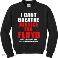 I Can't Breathe Justice For Floyd Kids Sweatshirt thumb 0