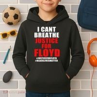 I Can't Breathe Justice For Floyd Kids Hoodie thumb 2