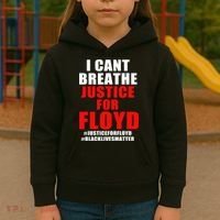 I Can't Breathe Justice For Floyd Kids Hoodie thumb 3