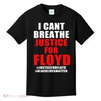I Can't Breathe Justice For Floyd Kids T-Shirt thumb 0