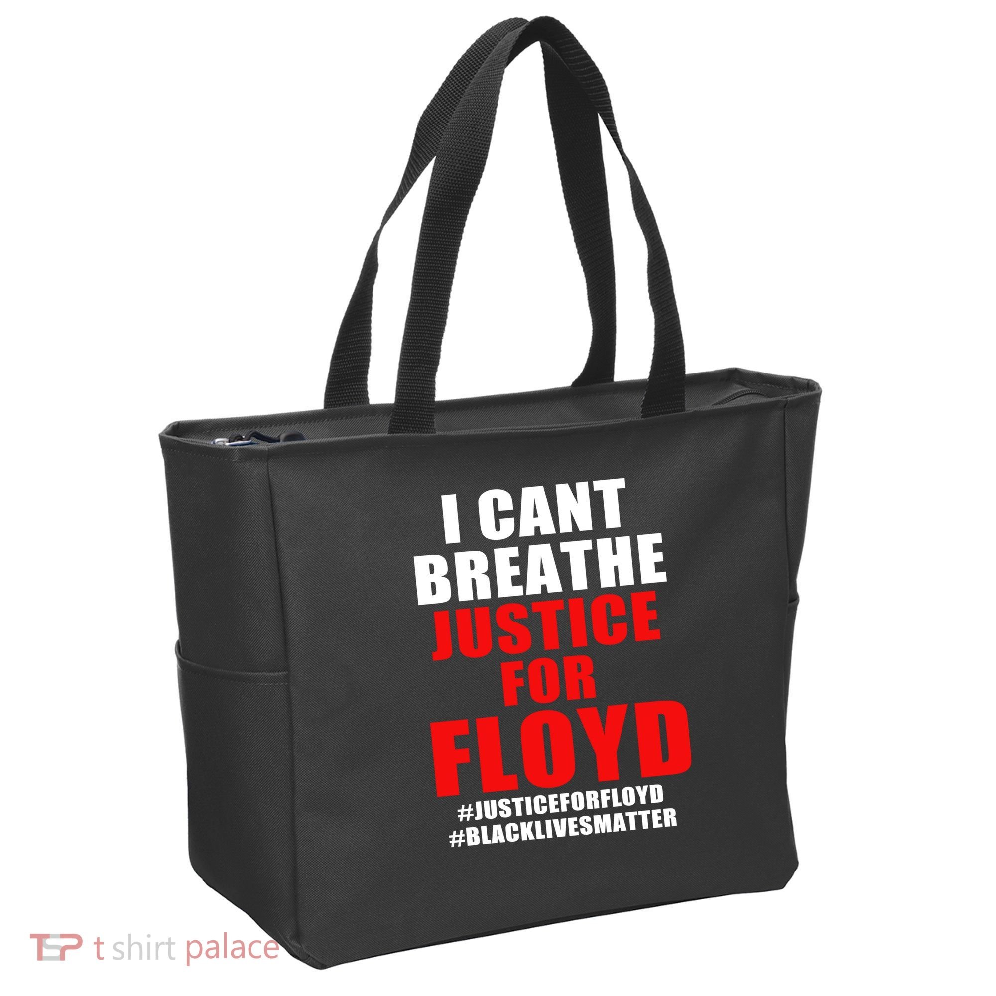 I Can't Breathe Justice For Floyd Tote Bag