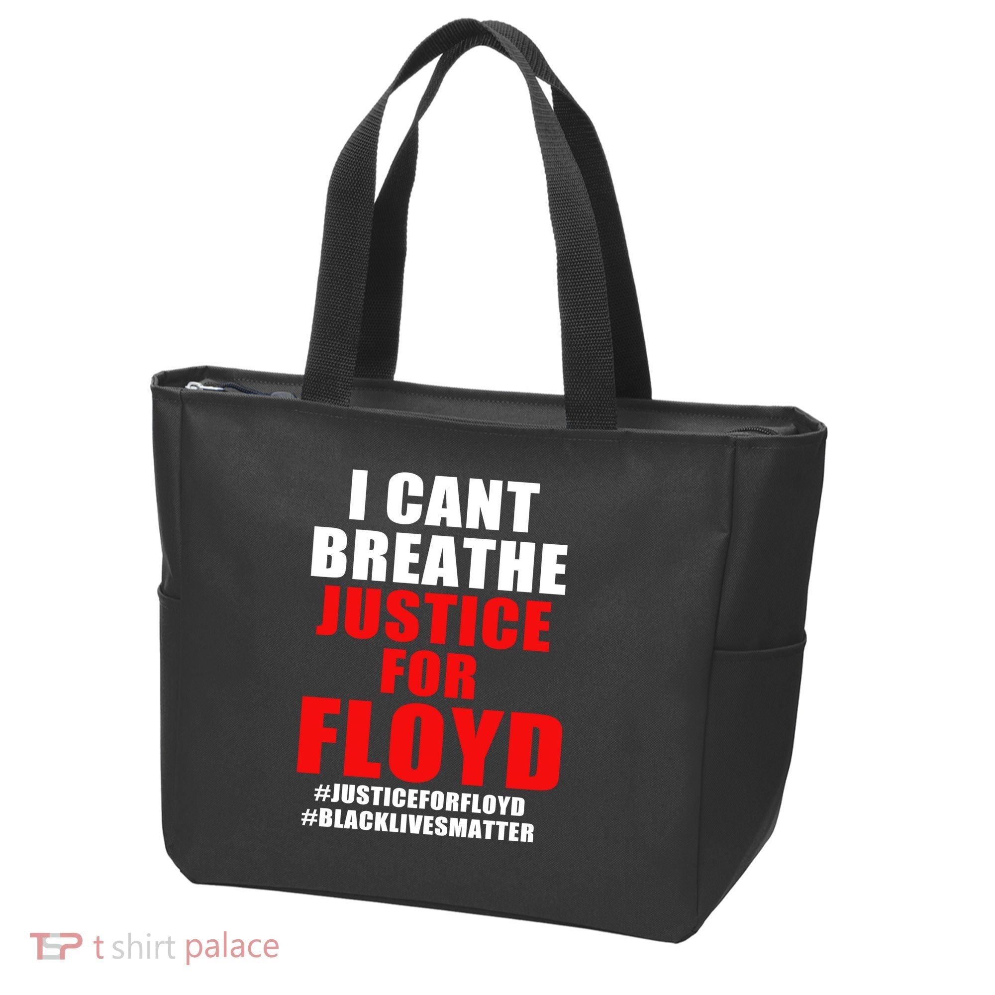 I Can't Breathe Justice For Floyd Tote Bag