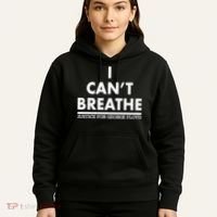 I Can't Breathe Justice For George Floyd Support BLM Hoodie thumb 5