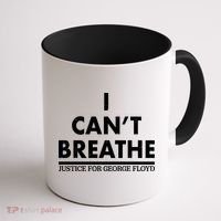 I Can't Breathe Justice For George Floyd Support BLM Coffee Mug thumb 1