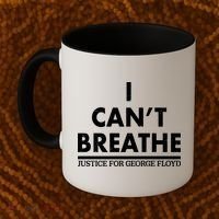 I Can't Breathe Justice For George Floyd Support BLM Coffee Mug thumb 2