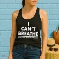 I Can't Breathe Justice For George Floyd Support BLM Women's Tank Top thumb 2