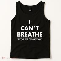 I Can't Breathe Justice For George Floyd Support BLM Tank Top thumb 2