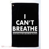 I Can't Breathe Justice For George Floyd Support BLM Golf Towel thumb 0