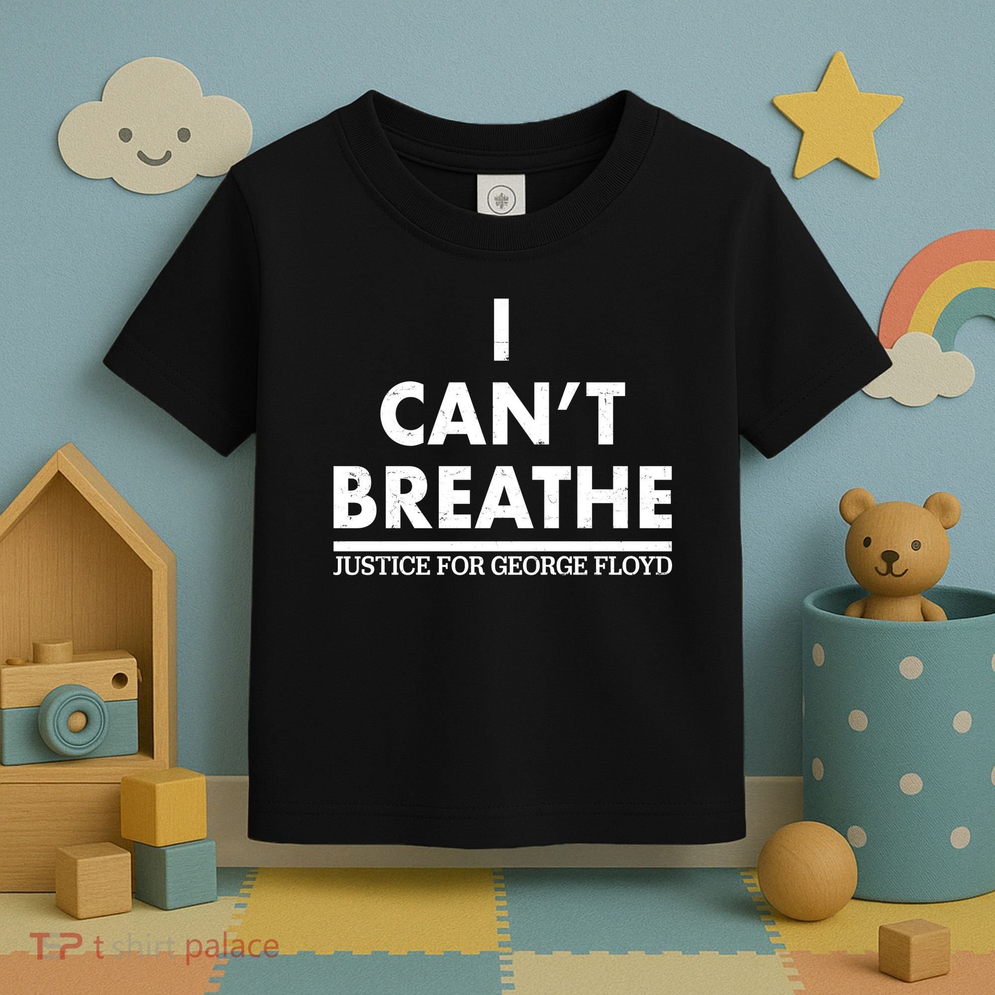 I Can't Breathe Justice For George Floyd Support BLM Toddler T-Shirt
