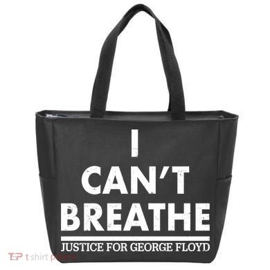 I Can't Breathe Justice For George Floyd Support BLM Bag