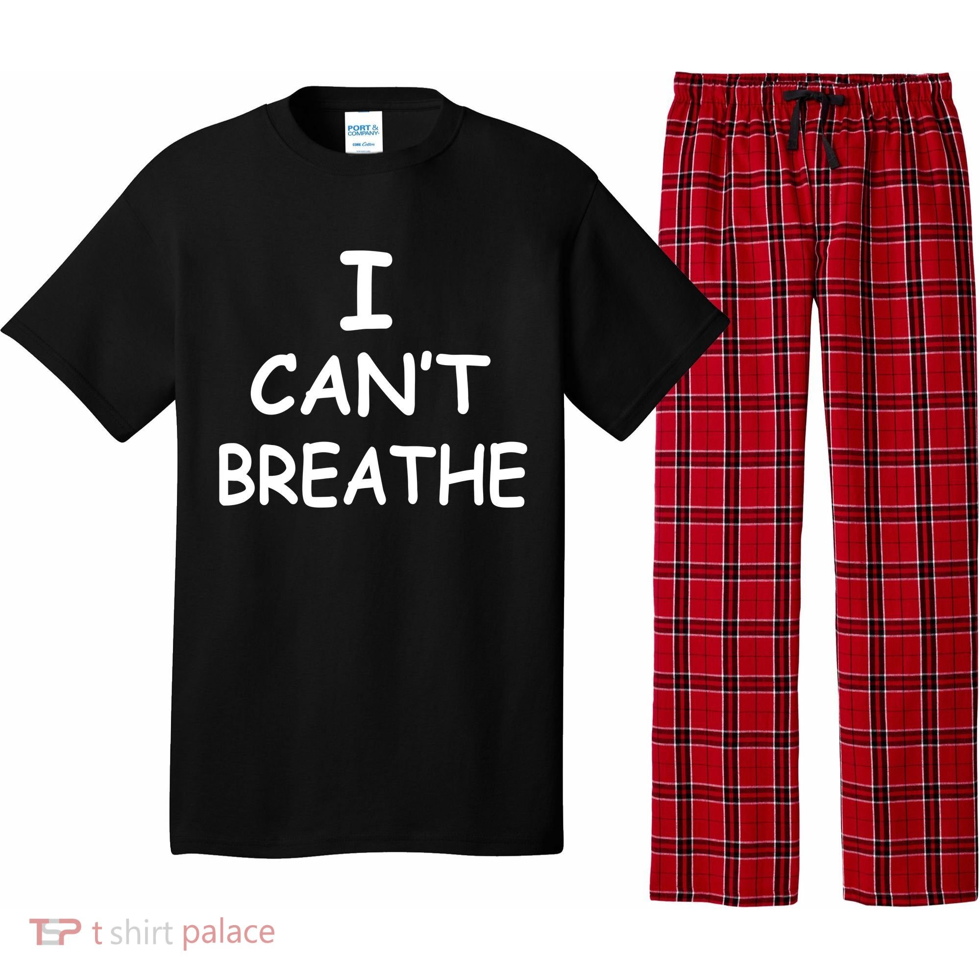 I Can't Breathe Protest Black Lives Matter Message Pajama Set