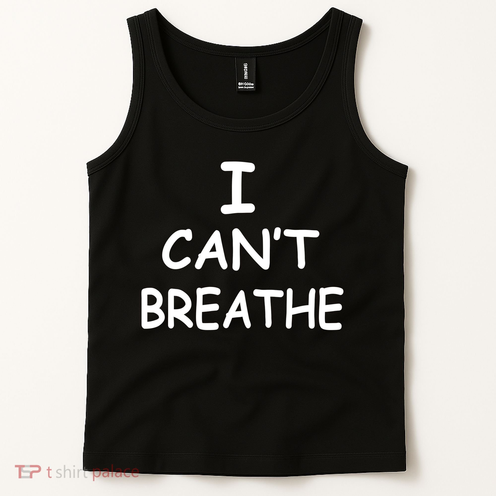 I Can't Breathe Protest Black Lives Matter Message Tank Top