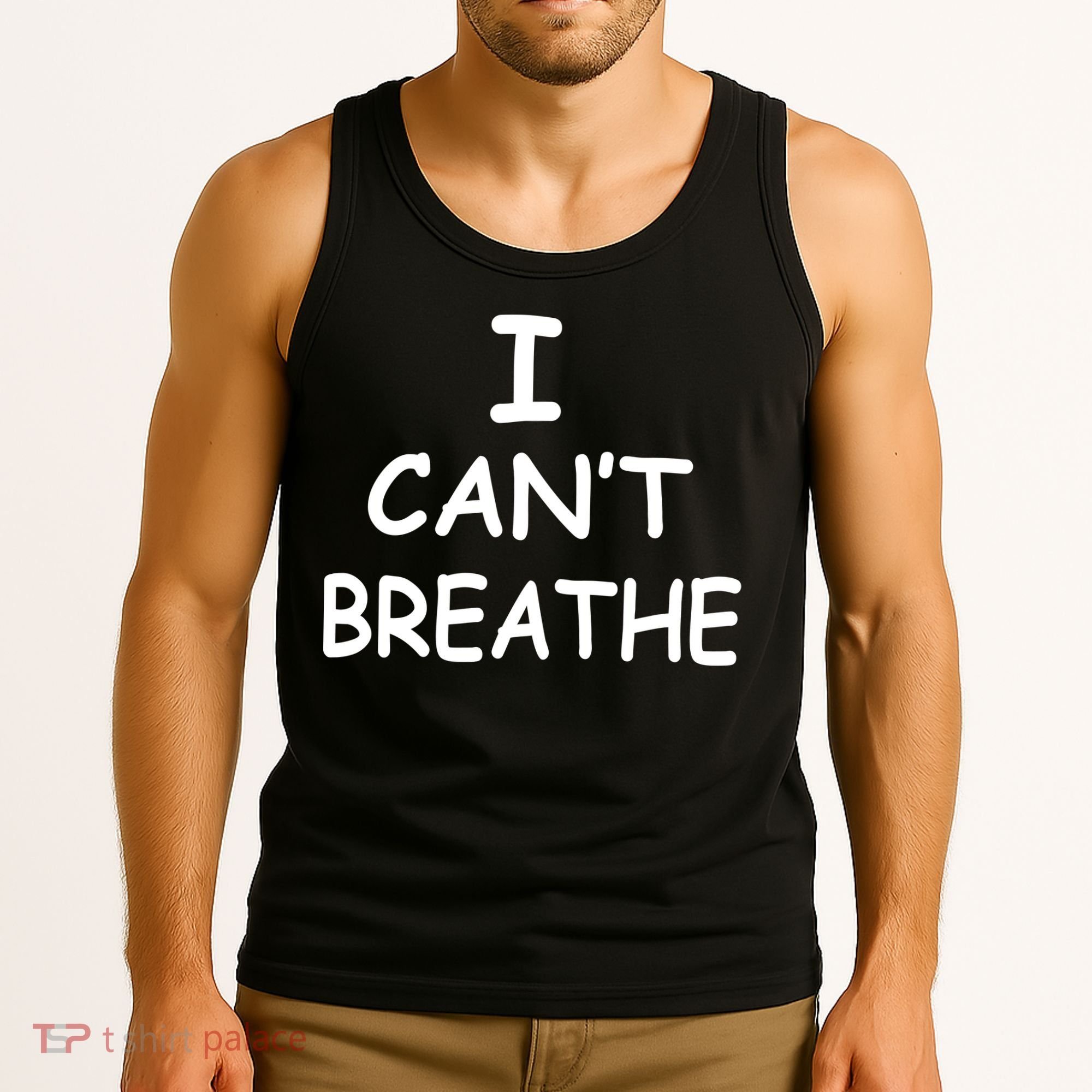 I Can't Breathe Protest Black Lives Matter Message Tank Top