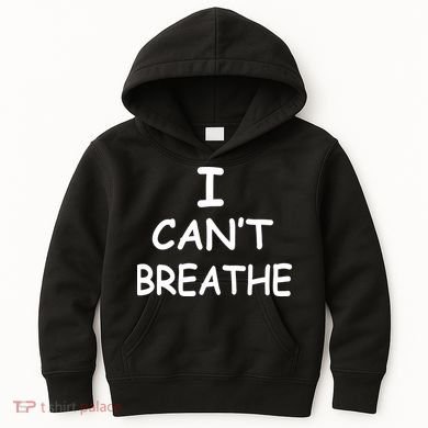I Can't Breathe Protest Black Lives Matter Message Kids Hoodie