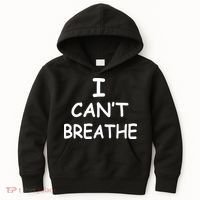 I Can't Breathe Protest Black Lives Matter Message Kids Hoodie thumb 0
