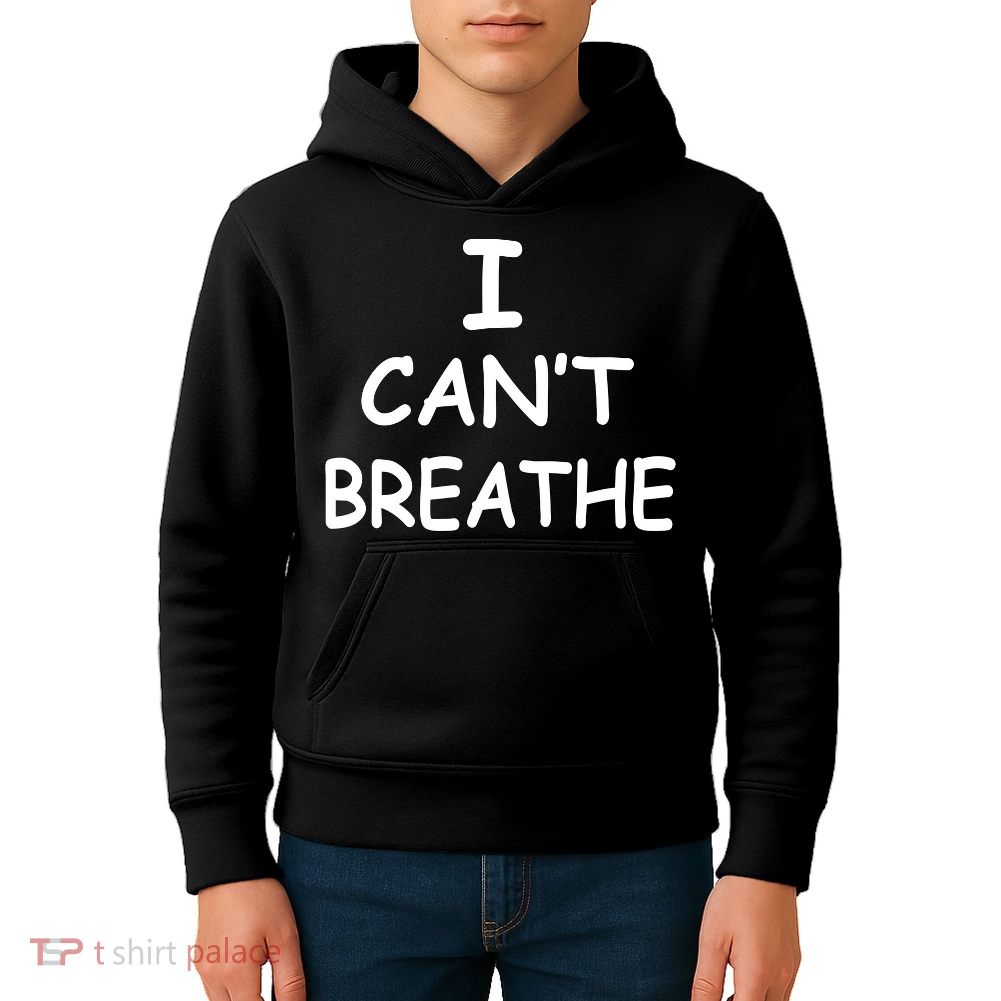 I Can't Breathe Protest Black Lives Matter Message Kids Hoodie