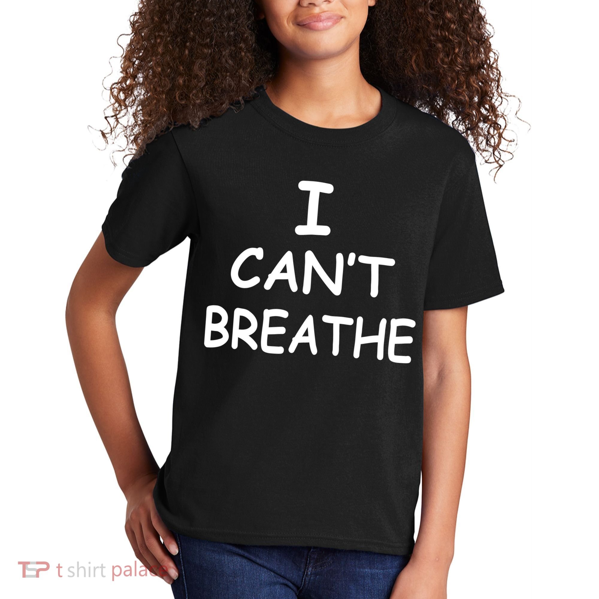 I Can't Breathe Protest Black Lives Matter Message Kids T-Shirt