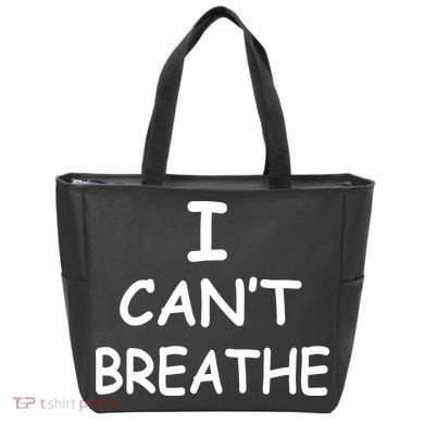 I Can't Breathe Protest Black Lives Matter Message Tote Bag