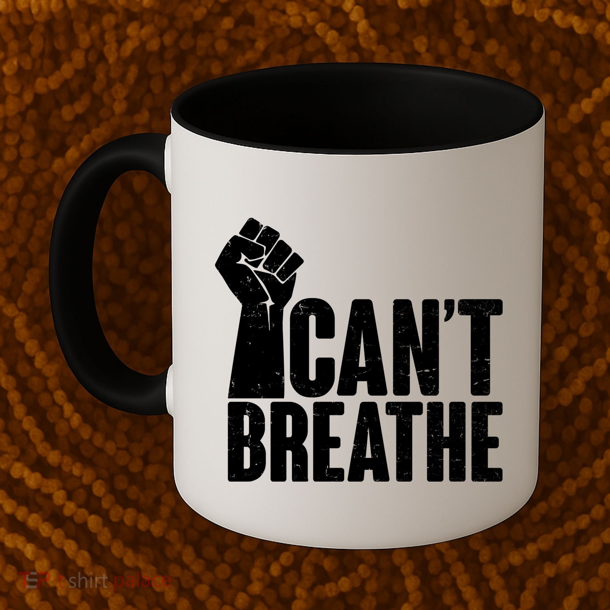 I Can't Breathe Protest Fist George Floyd Coffee Mug