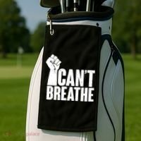 I Can't Breathe Protest Fist George Floyd Golf Towel thumb 2