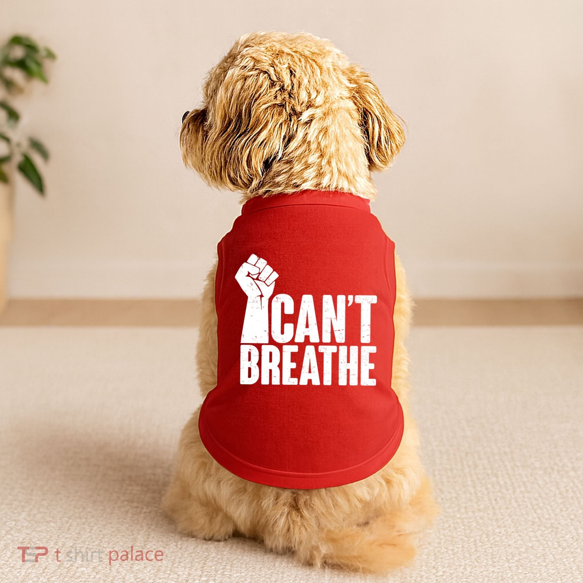 I Can't Breathe Protest Fist George Floyd Doggie Tank