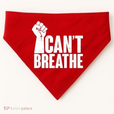 I Can't Breathe Protest Fist George Floyd USA-Made Doggie Bandana