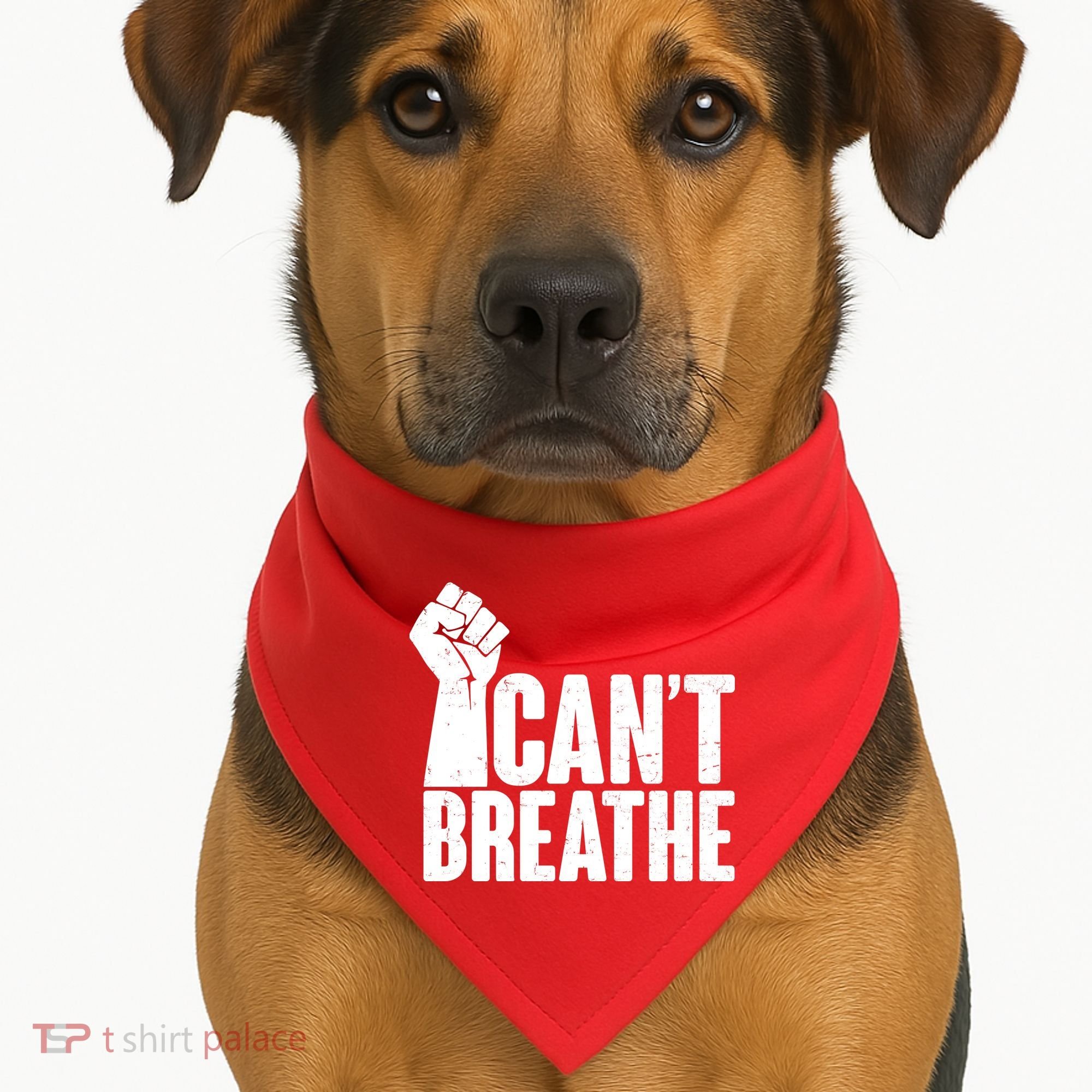 I Can't Breathe Protest Fist George Floyd USA-Made Doggie Bandana