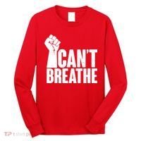 I Can't Breathe Protest Fist George Floyd Long Sleeve Shirt thumb 0