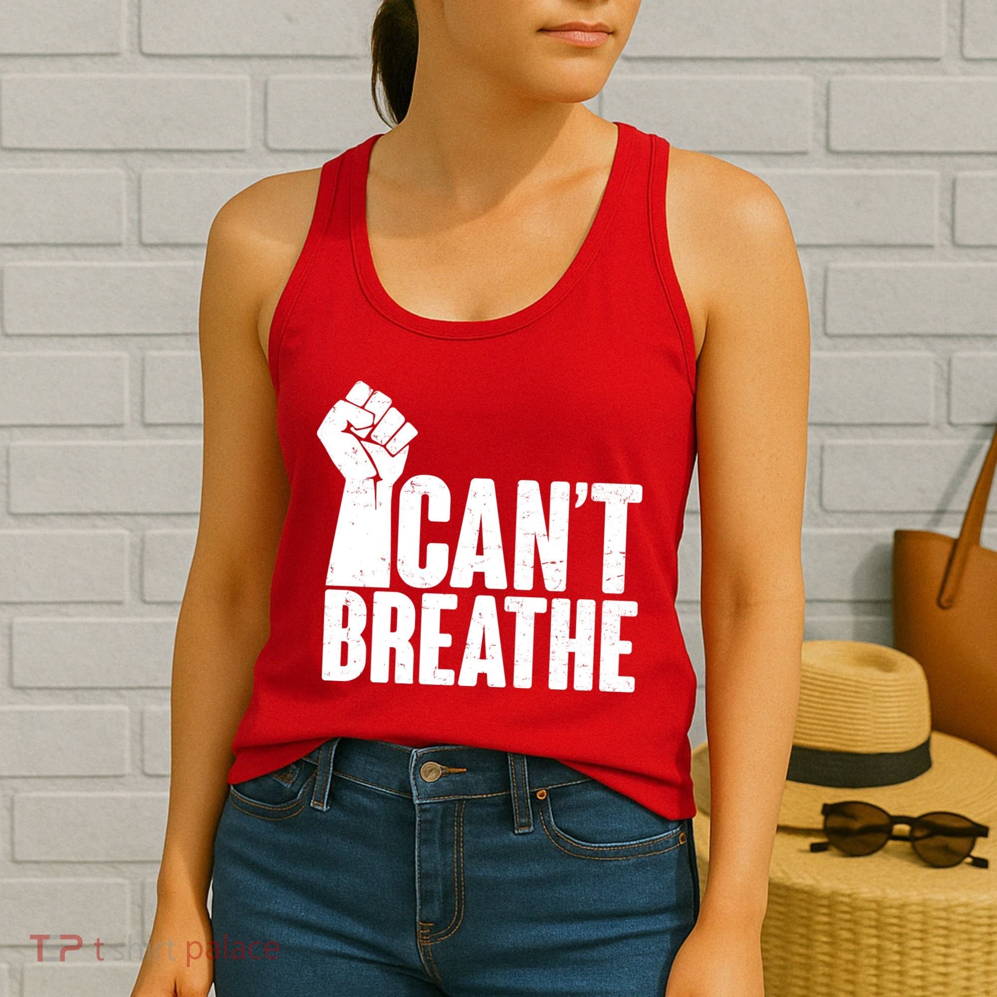 I Can't Breathe Protest Fist George Floyd Women's Tank Top